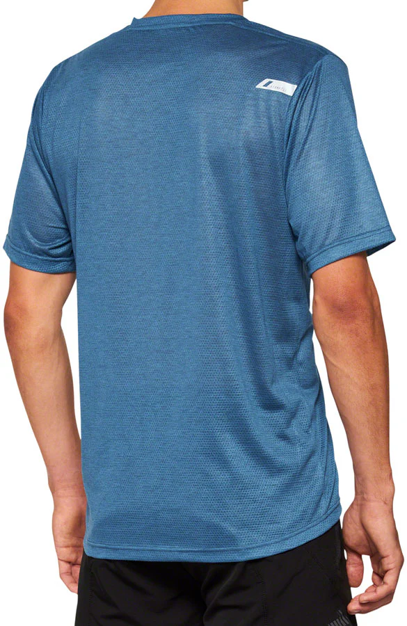 100% Airmatic Mesh Jersey - Slate Blue Short Sleeve X-Large - Image 2
