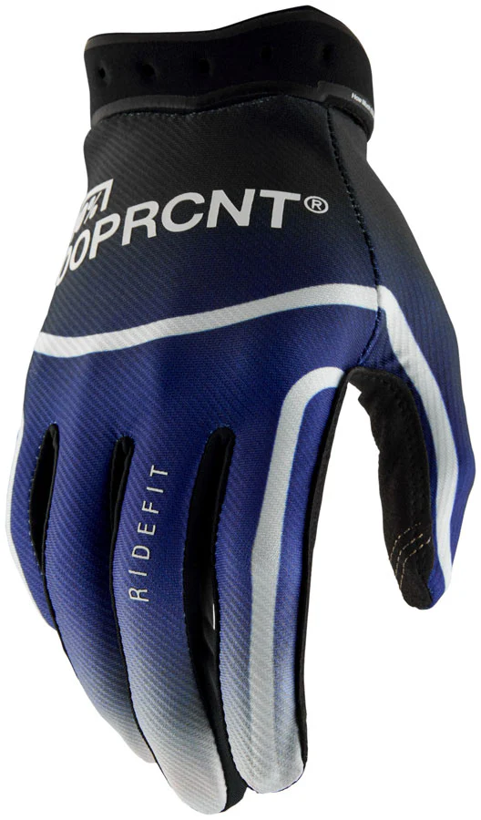 100% Ridefit Gloves - Blue X-Large