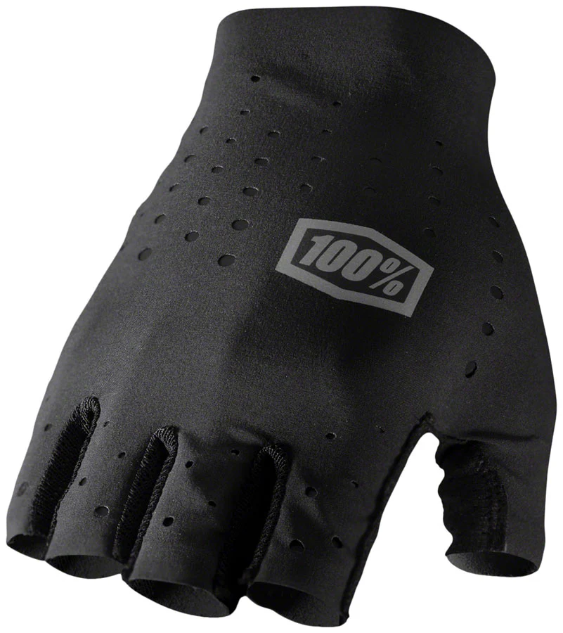 100% Sling Gloves - Black Full Finger Women's Large