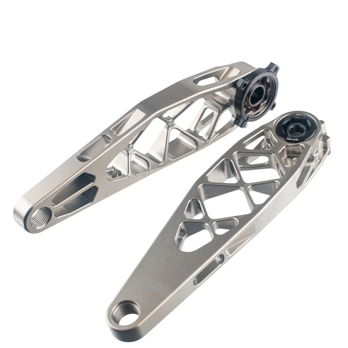 5Dev Titanium Cranks 165mm No Spindle Raw