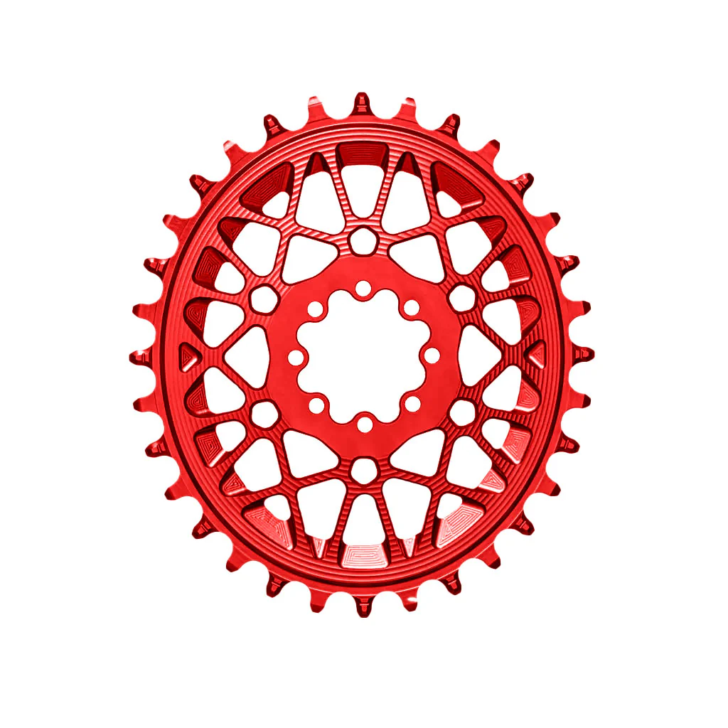 absoluteBLACK Oval SRAM T-Type DM 8-Hole Boost Chainring 32T Red