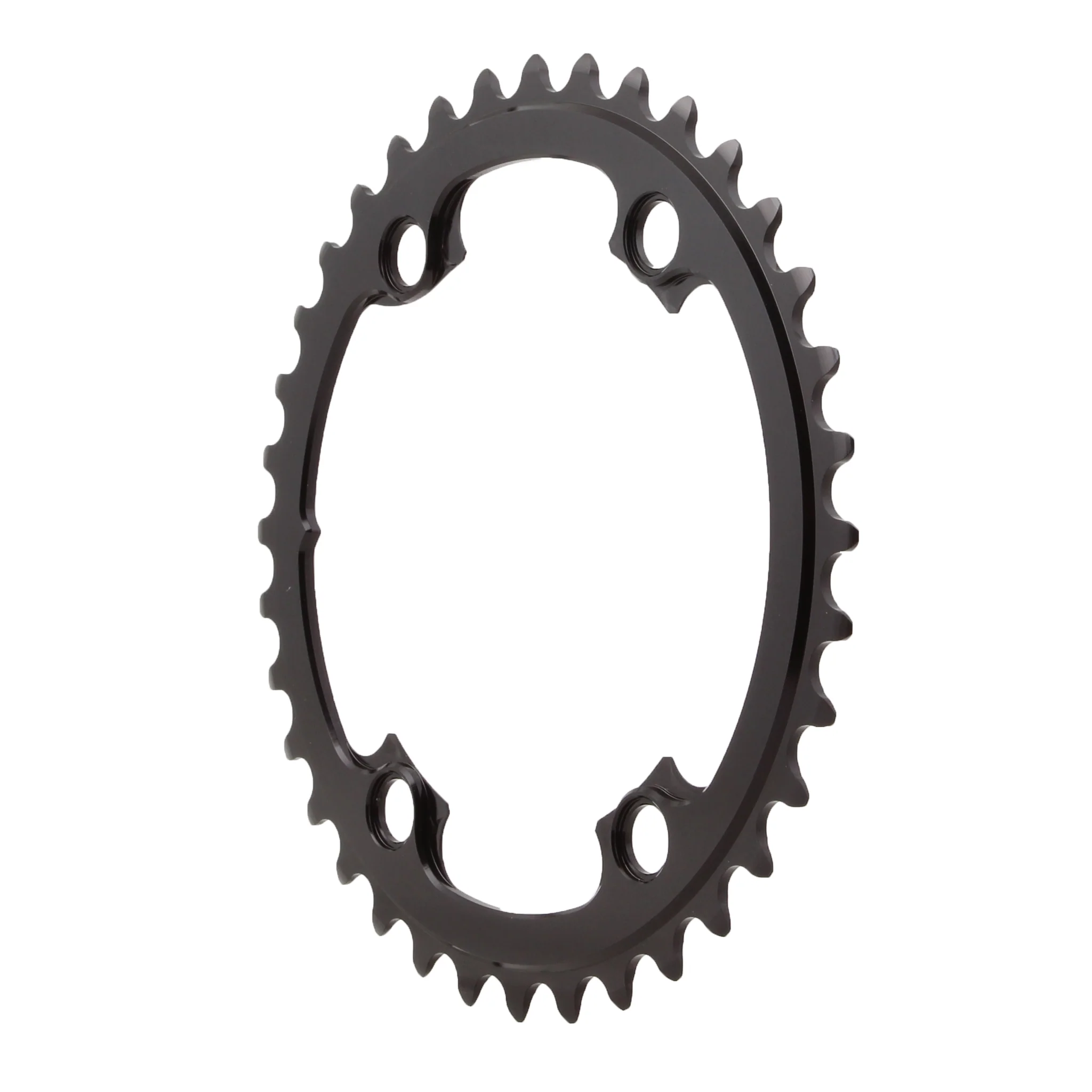 absoluteBLACK Round Chainring 4x110BCD Shimano Asym 36T - Black