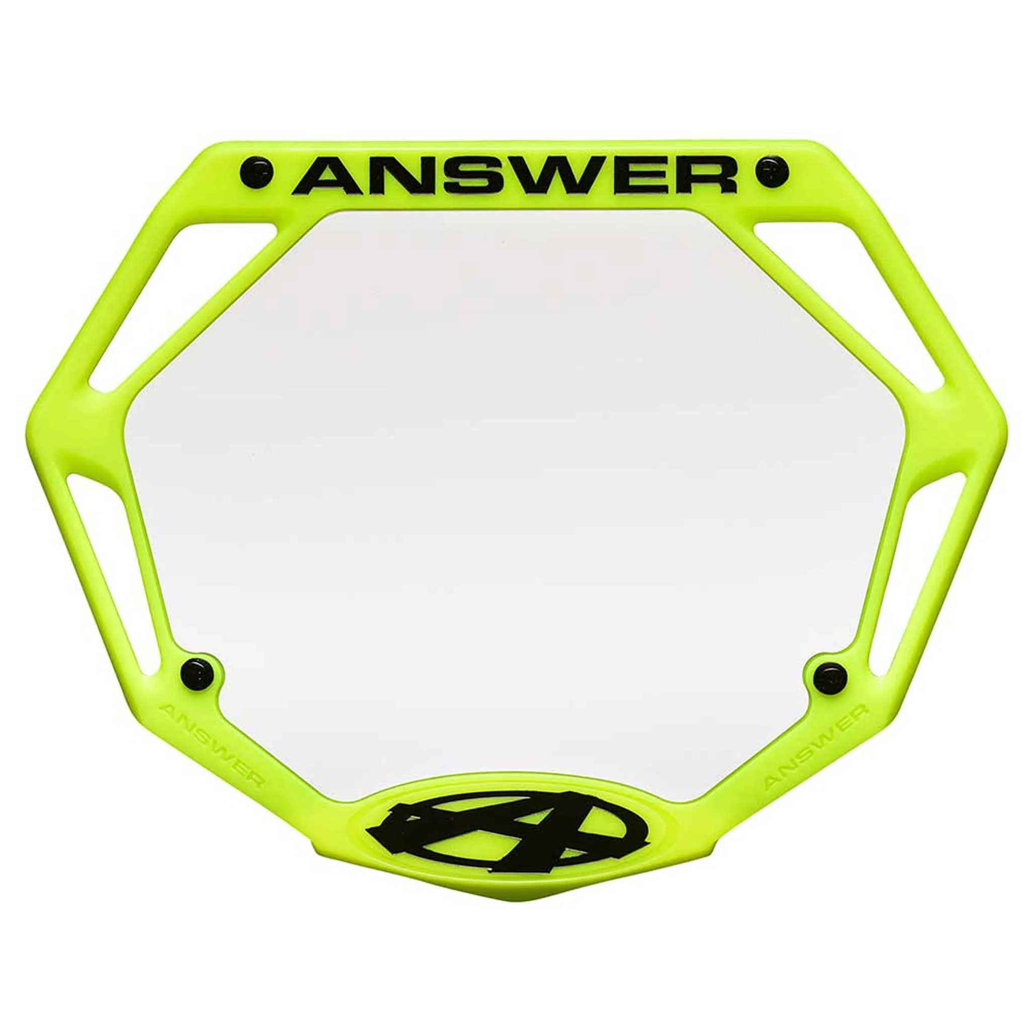 AnswerBMX 3D Number Plate Mini Flo Yellow