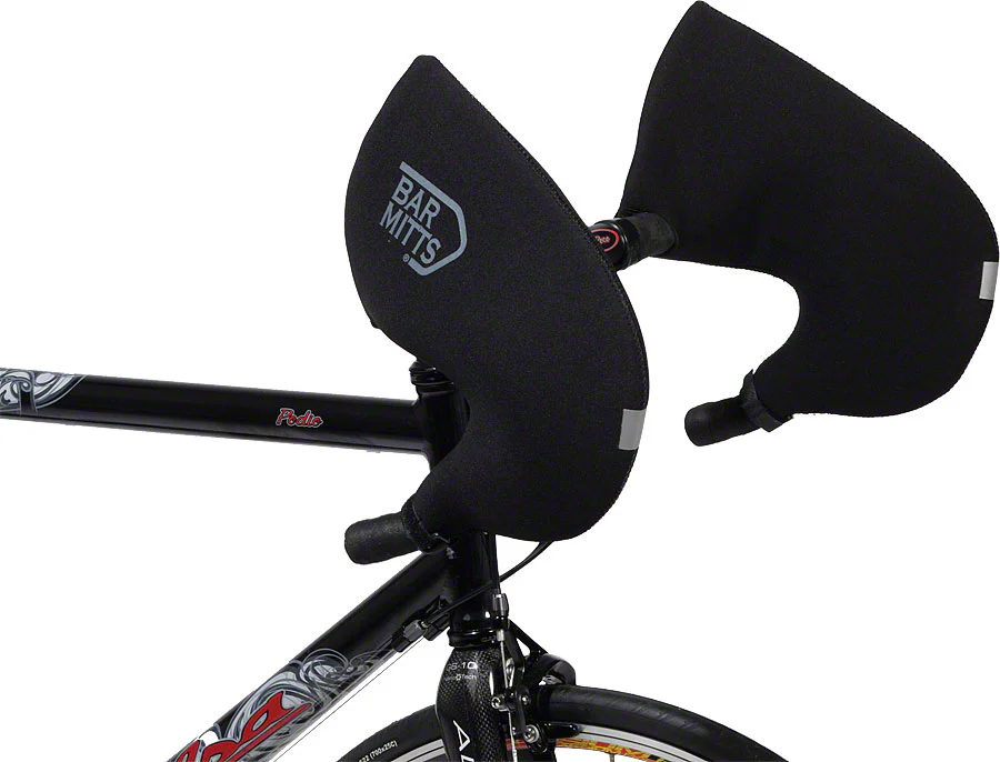 Bar Mitts Road Pogie Handlebar Mittens Internally Routed Campagnolo/SRAM/Shimano LG BLK
