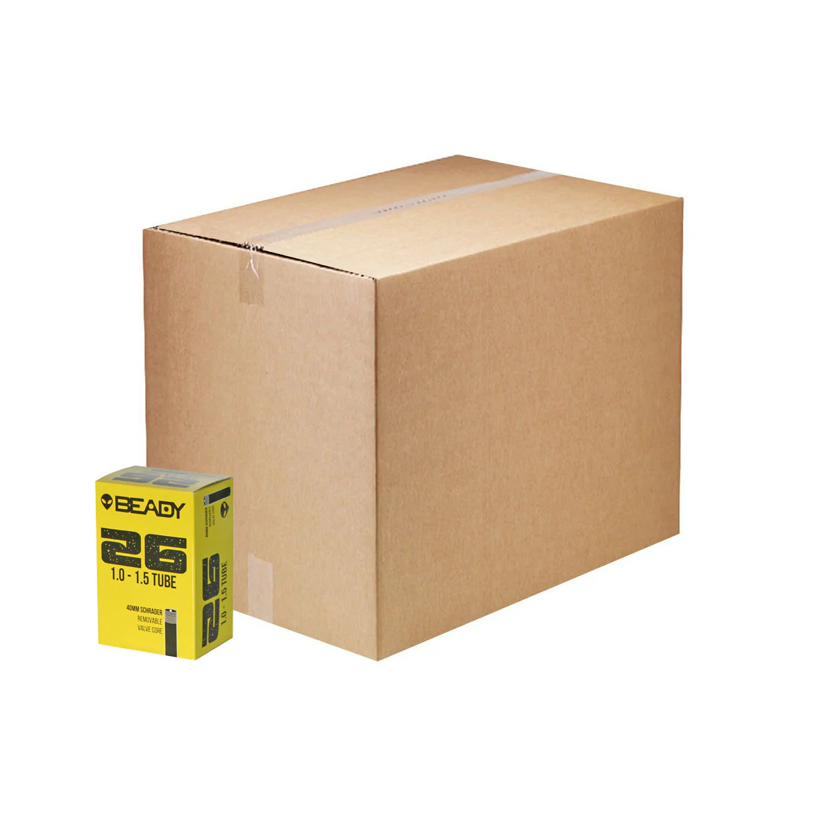 Beady Butyl Tube 26x1.0-1.5" SV 40mm 50/Count