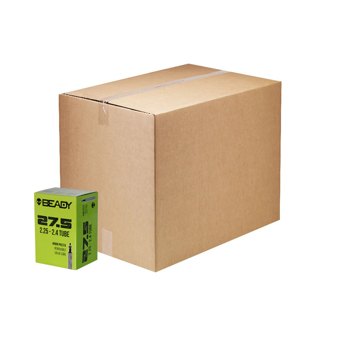 Beady Butyl Tube 27.5x2.25-2.4" PV 48mm 50/Count