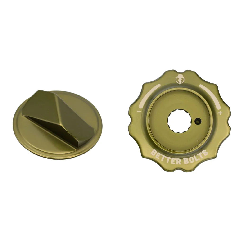 Better Bolts Fork Caps Fox Grip2/GripX2/GripX 34 ODGreen