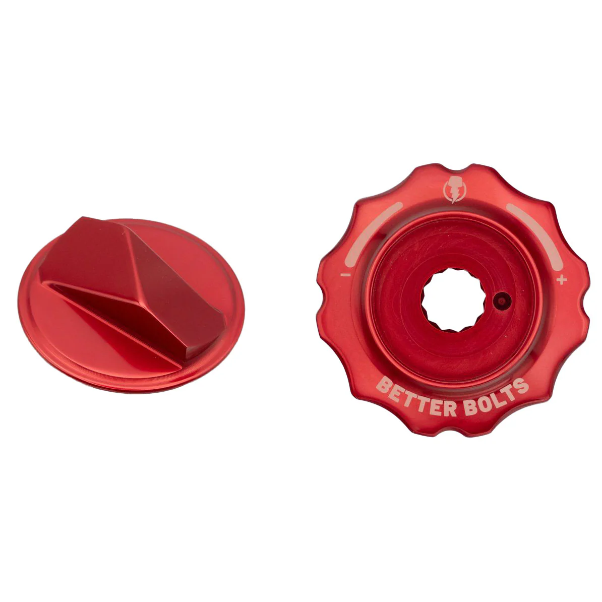 Better Bolts Fork Caps Fox Grip2/GripX2/GripX 36/38/40 Red