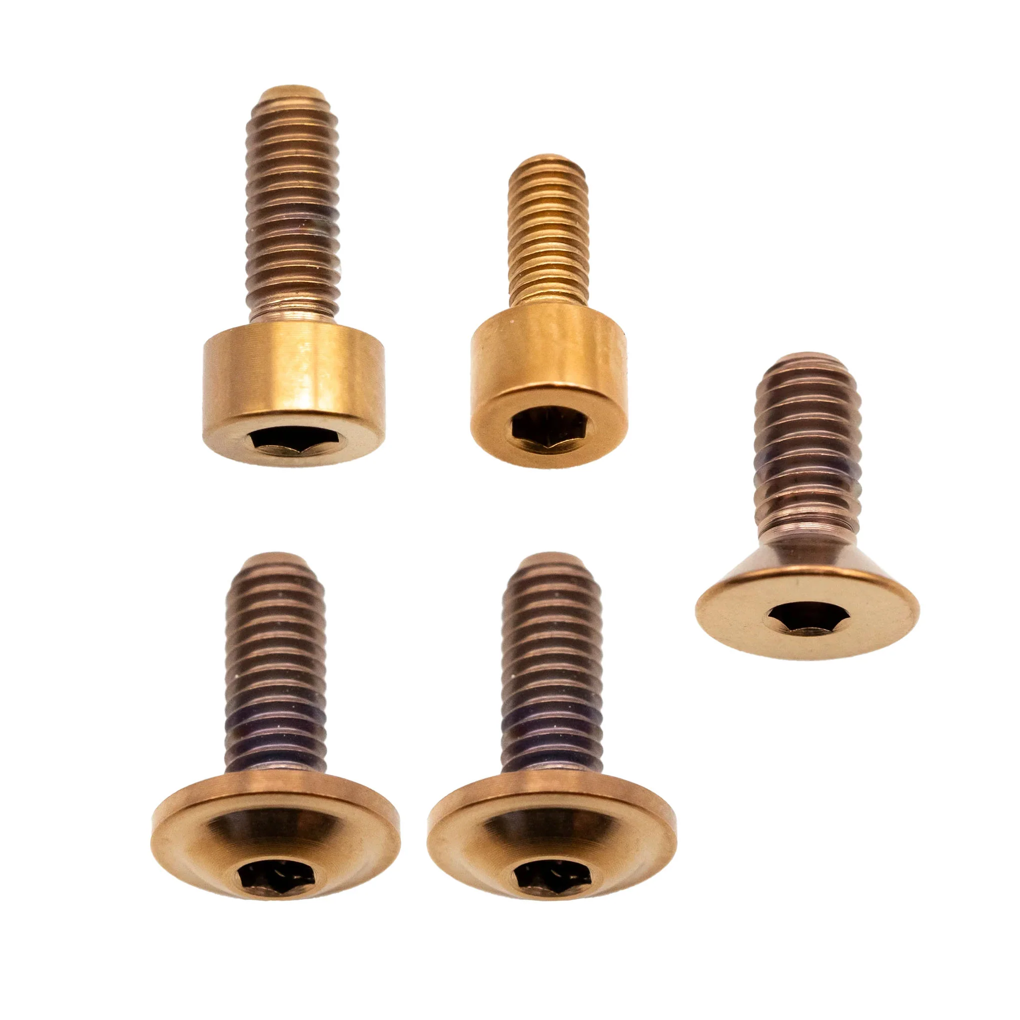 Better Bolts Fox 34 Fork Ti Bolt Kit Grip/Rhythm Copper 5/Count
