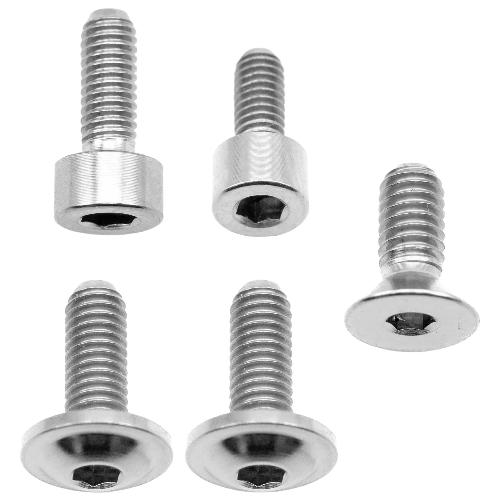 Better Bolts Fox 36 Fork Ti Bolt Kit 2016-2020 Grip Silver 5/Cou