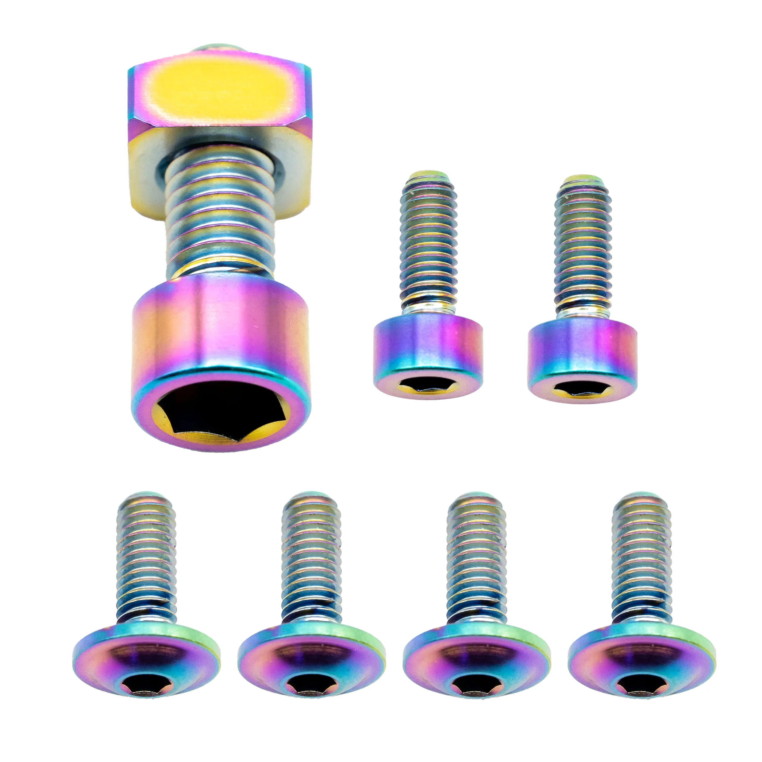 Better Bolts Fox 36 Fork Ti Bolt Kit 2026+ Grip Rainbow 8/Count
