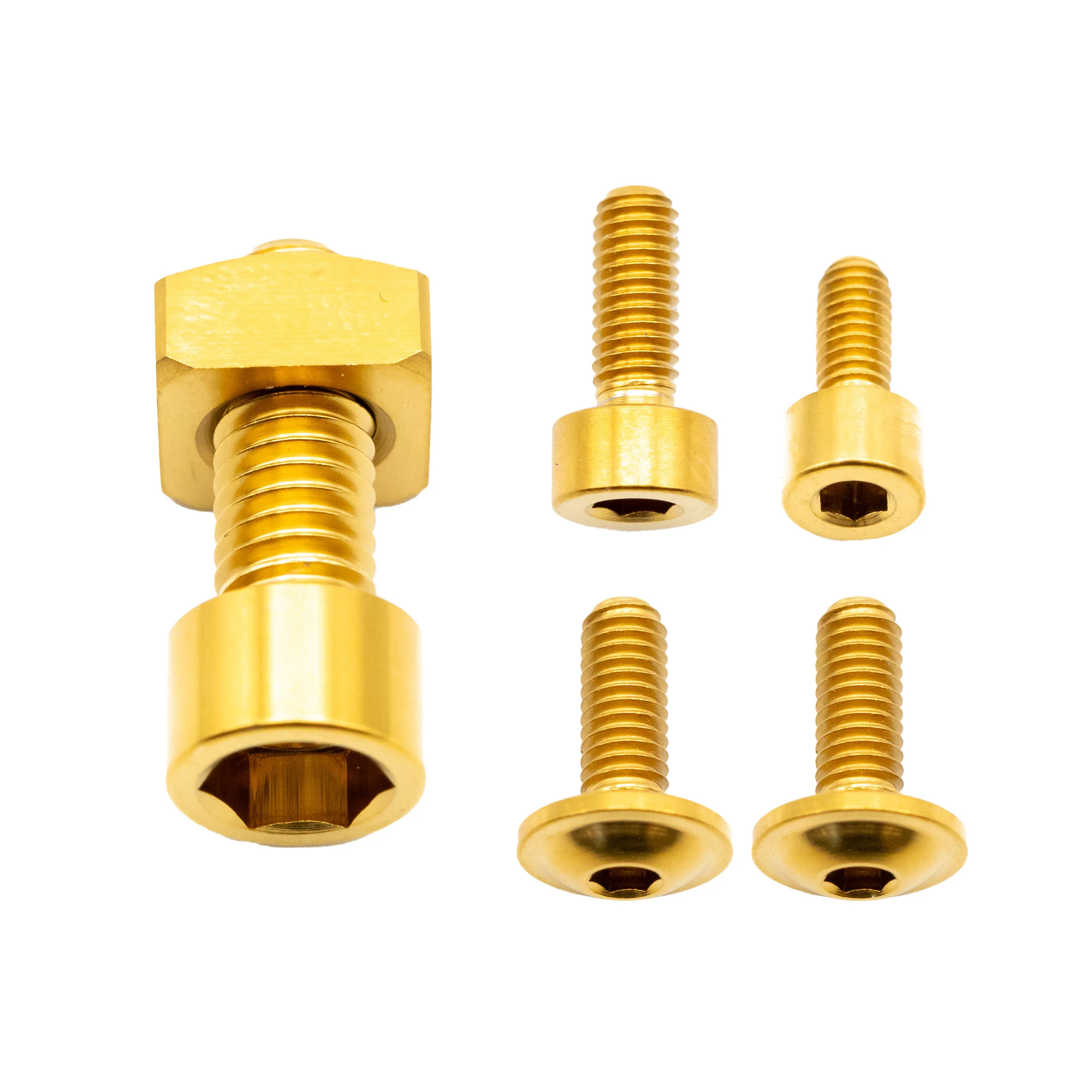 Better Bolts Fox 38 Fork Ti Bolt Kit Grip/Rhythm Gold 6/Count