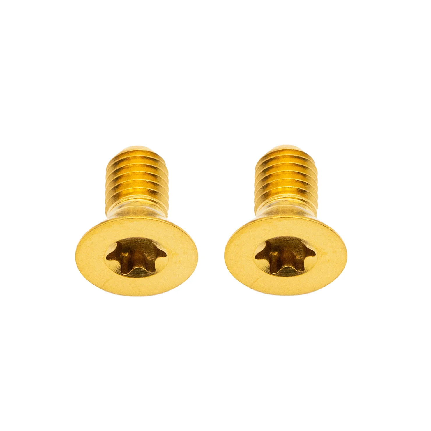 Better Bolts Titanium Flat Mount Bolt Kit 10mm Gold 2/Count
