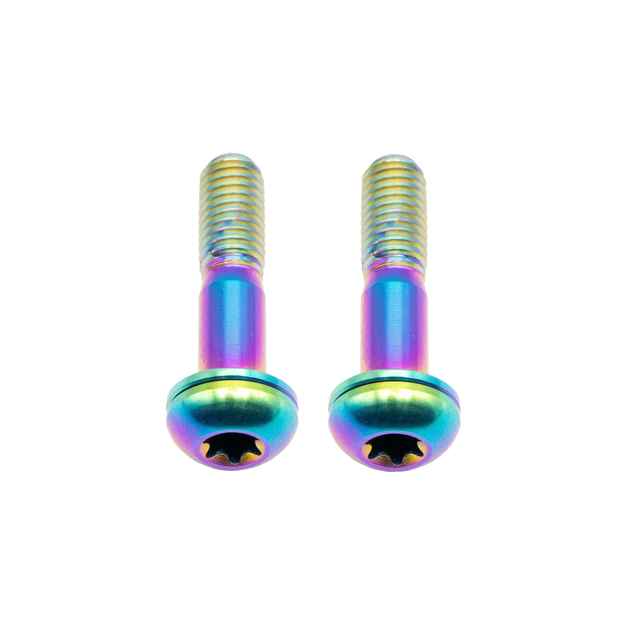 Better Bolts Titanium Flat Mount Bolt Kit 22mm Rainbow 2/Count