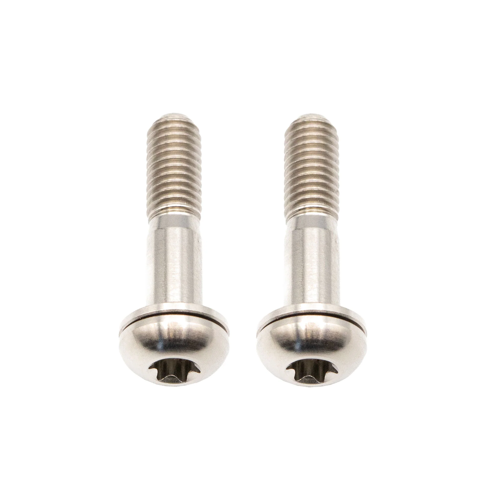 Better Bolts Titanium Flat Mount Bolt Kit 27mm Silver 2/Count