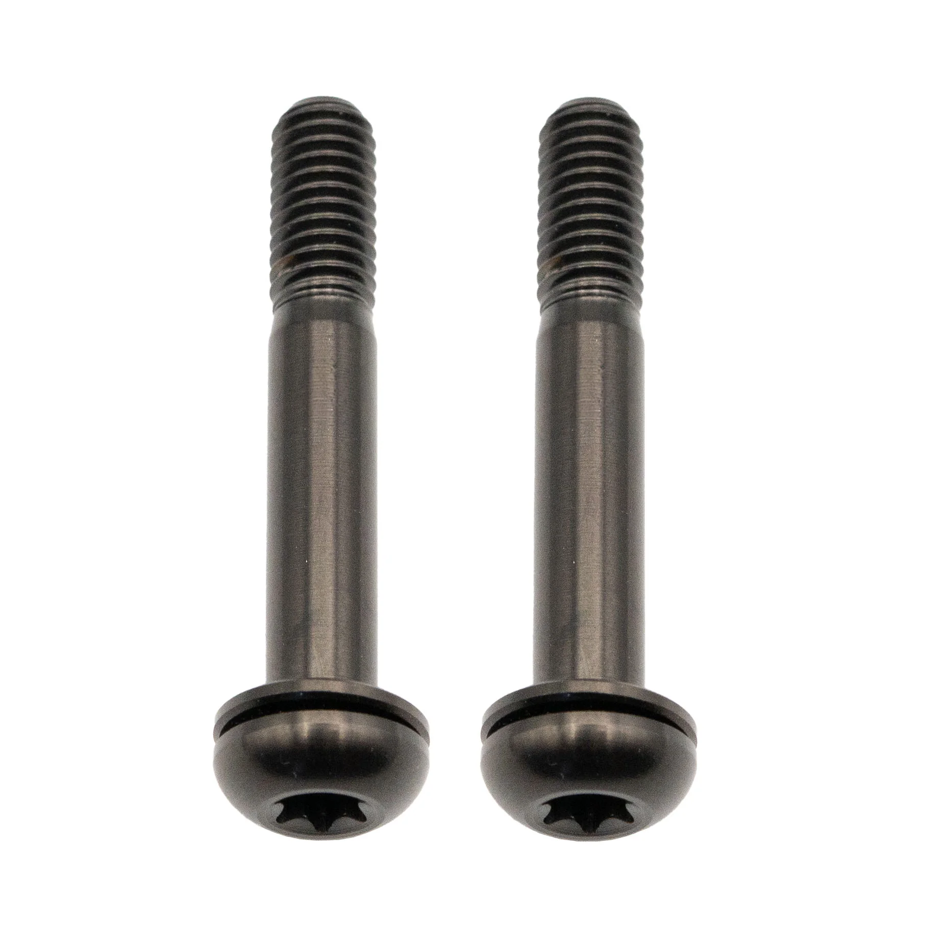 Better Bolts Titanium Flat Mount Bolt Kit 37mm Black 2/Count