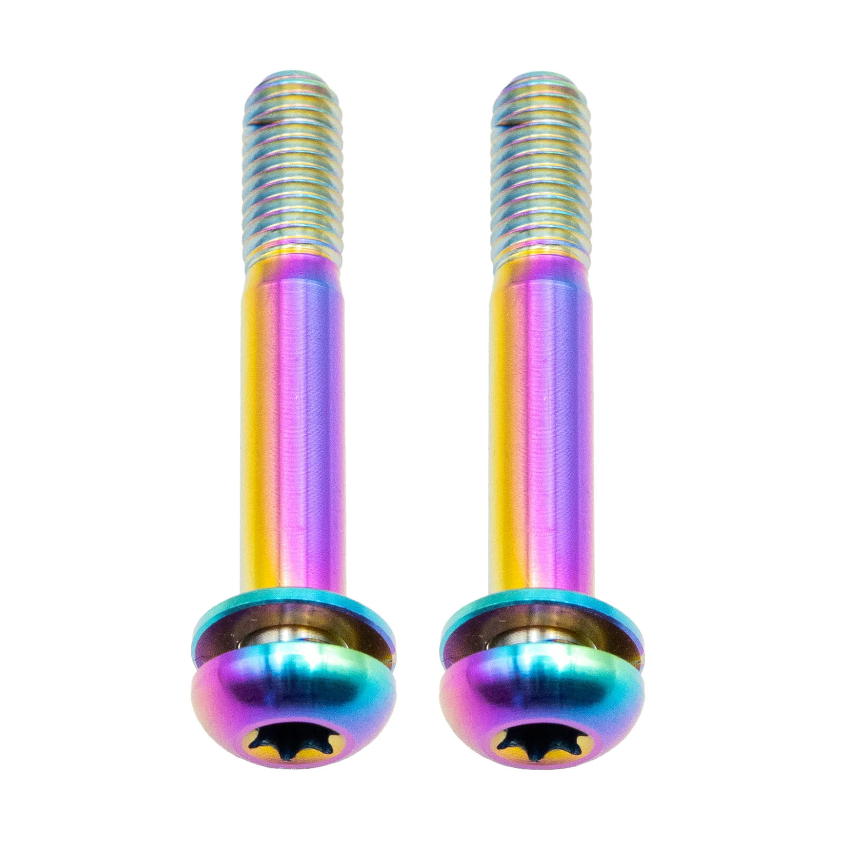 Better Bolts Titanium Flat Mount Bolt Kit 42mm Rainbow 2/Count