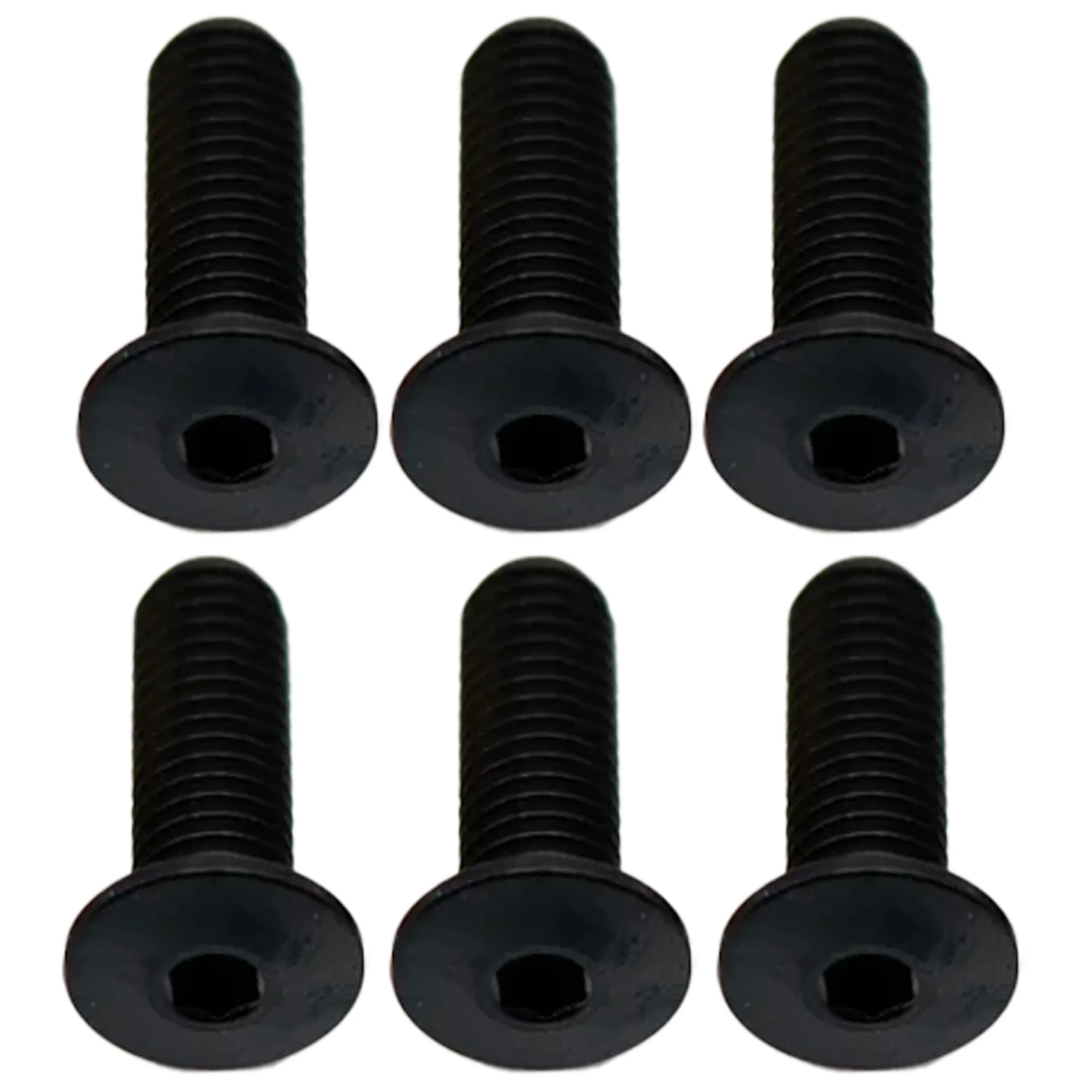 Better Bolts Titanium Water Bottle Cage Bolts 15mm Black 6/Count