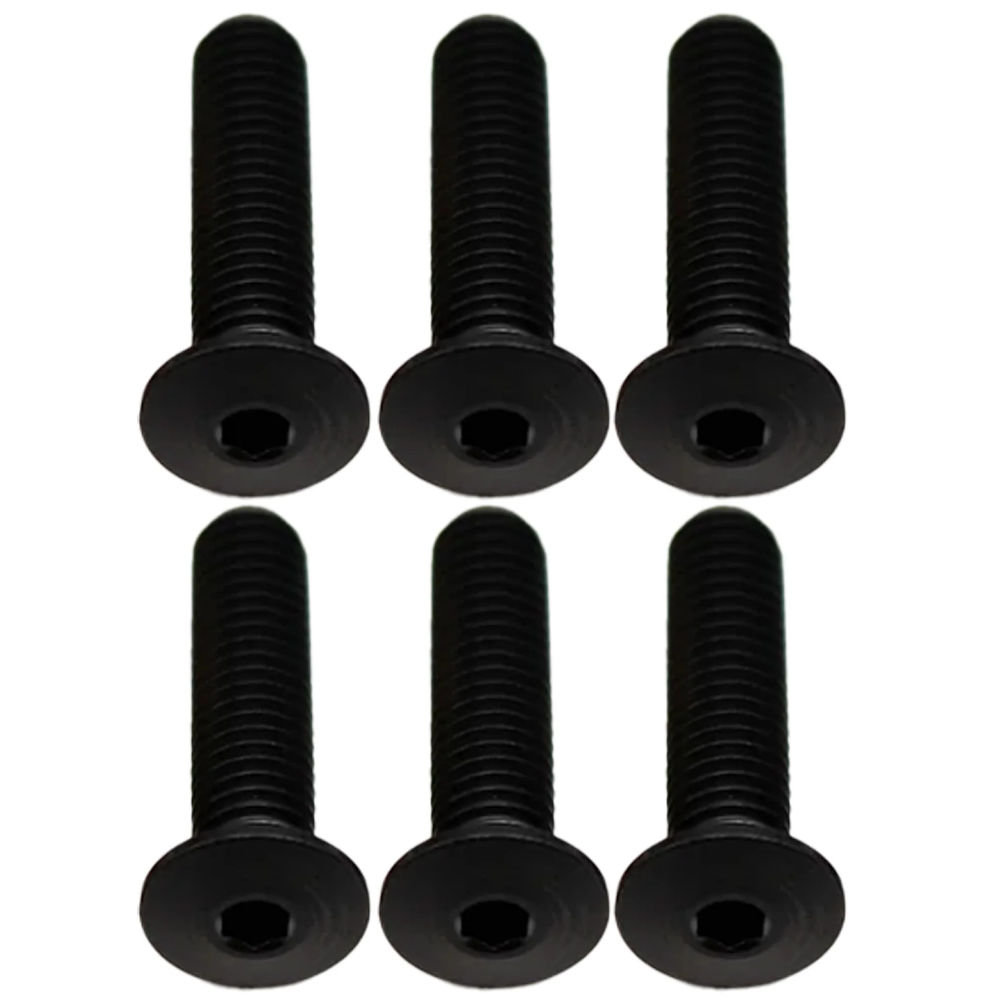 Better Bolts Titanium Water Bottle Cage Bolts20mm Black 6/Count
