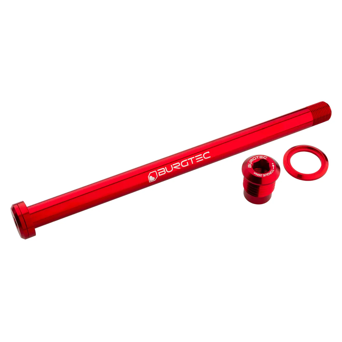 Burgtec 180mm x 12mm 1.00mm Pitch Rear Axle Race Red