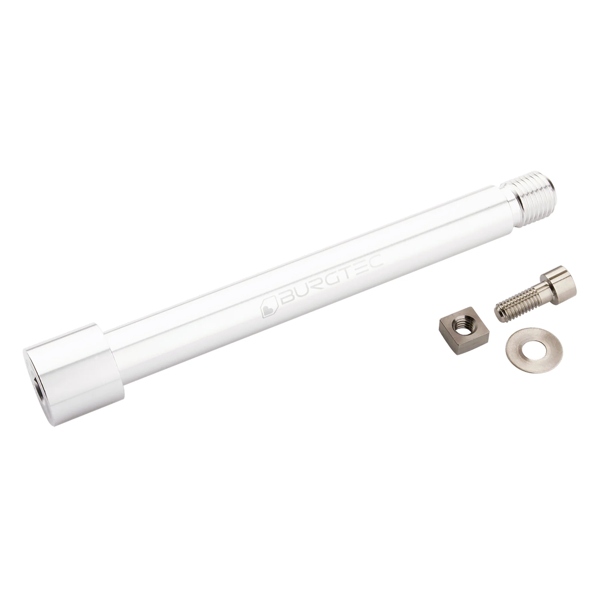 Burgtec Fox Fork 2021+ Axle 15x110mm Rhodium Silver