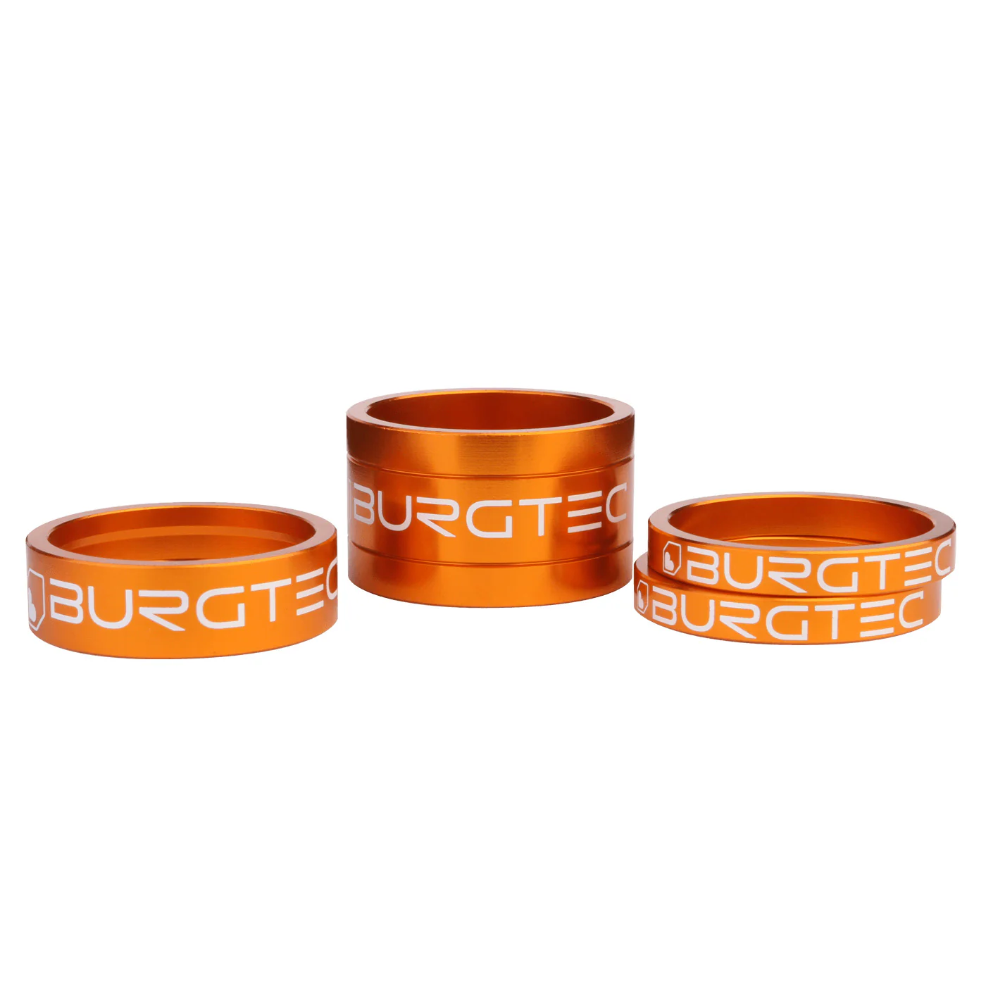 Burgtec Headset Spacer Kit Iron Bro Orange 4/Count