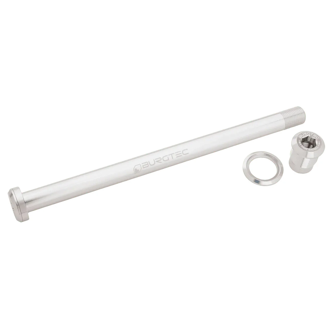Burgtec Pivot 185.3mm UDH Rear Axle Rhodium Silver