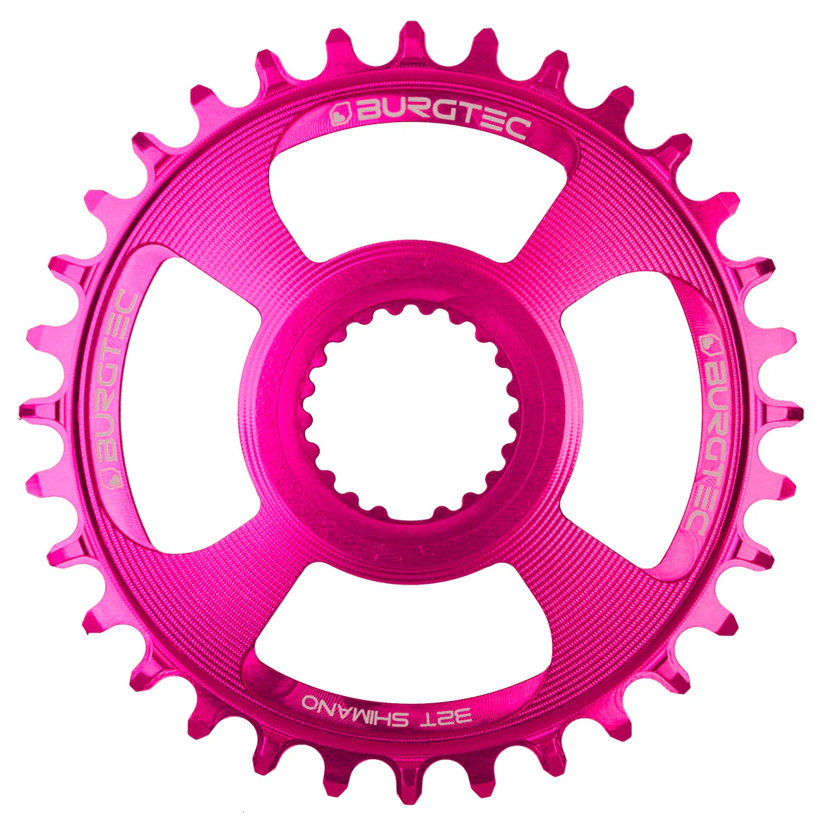 Burgtec Shimano Direct Mount Thick Thin CR 28T Pink
