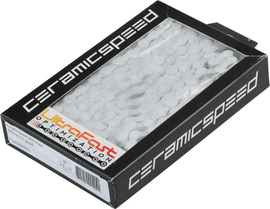 CeramicSpeed UFO Chain - KMC 11-Speed 116 Links Silver