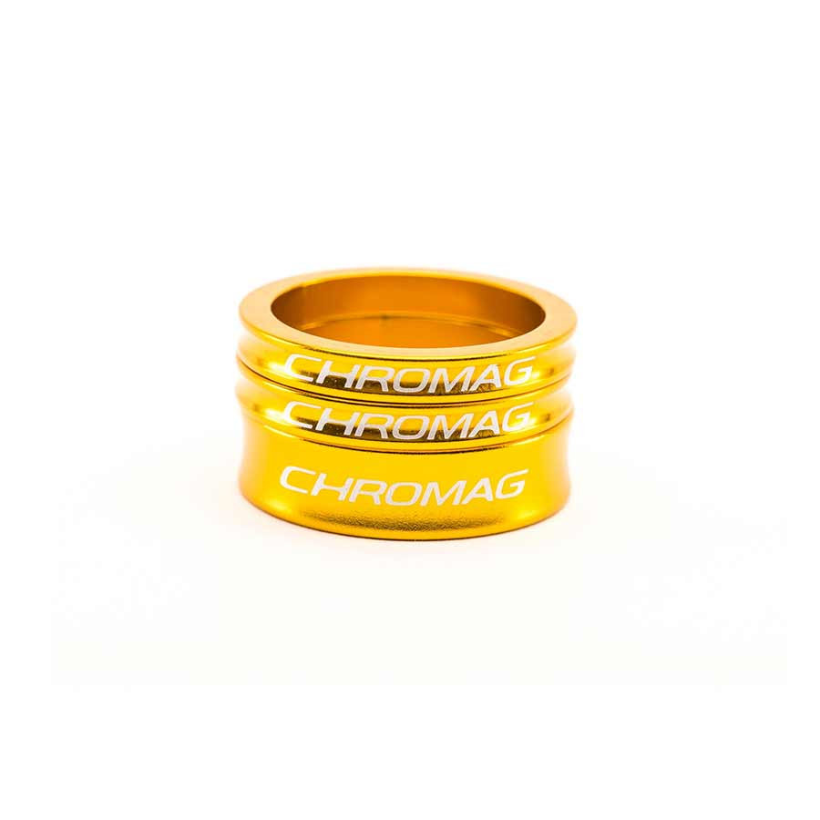 Chromag Headset Spacer Set 2x5mm 1x10mm Gold