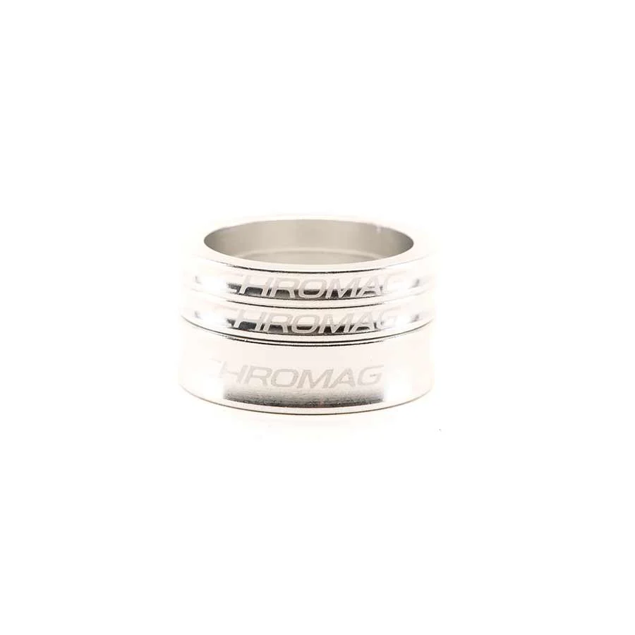 Chromag Headset Spacer Set 2x5mm 1x10mm Silver
