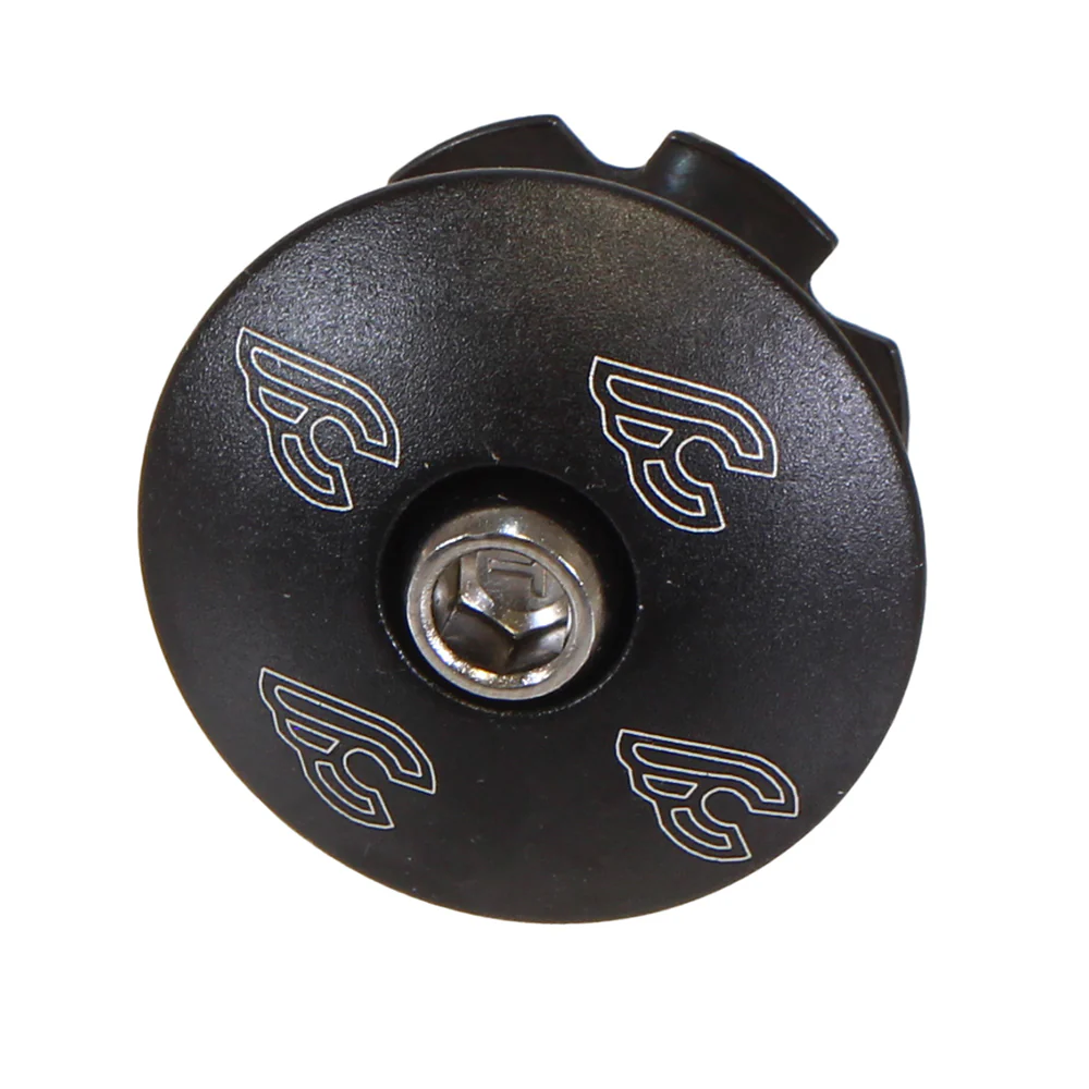 Cinelli Top Cap Kit Cinelli 1-1/8" Alloy Steerers Black