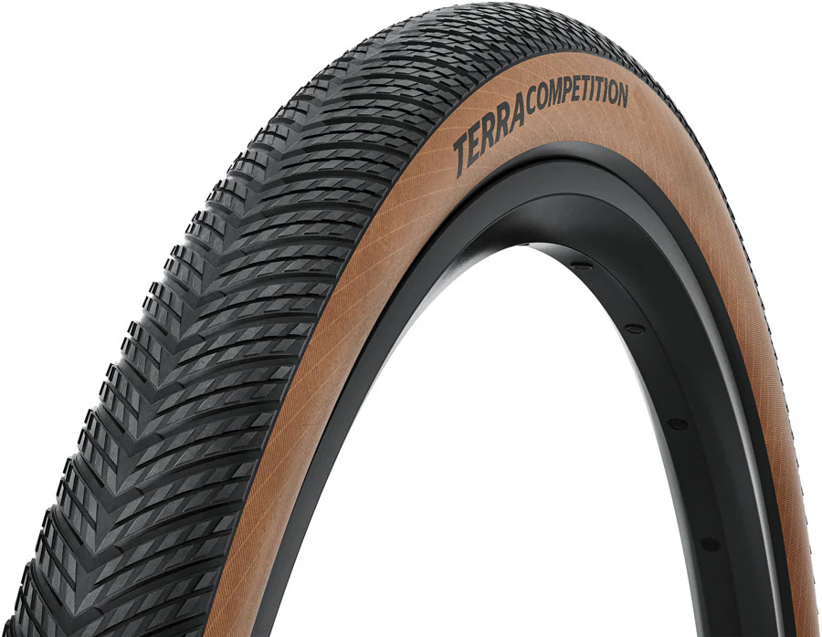 Continental Terra Competition Tire - 700 x 40 Tubeless Folding BLK/Transparent Grip Trail Casing E25