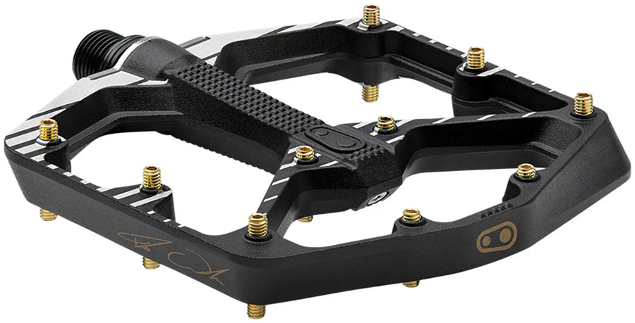 Crankbrothers Stamp 7 Fabio Wibmer Signature Edition Pedals - Platform Aluminum 9/16" BLK Large - Image 2