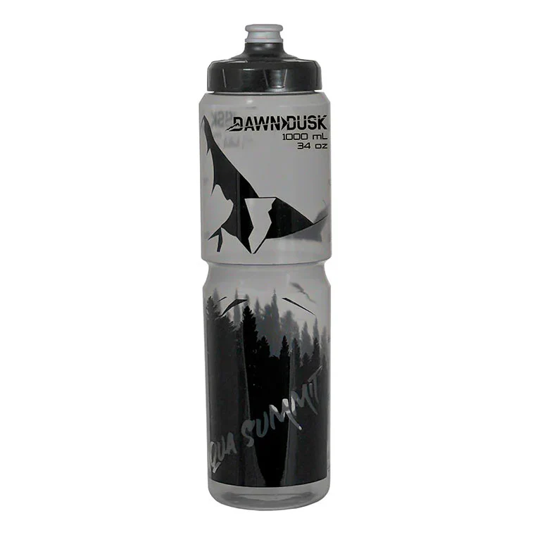 Dawn To Dusk Aqua Summit Bottle Pop 'n Lock Black/Clear - 34oz