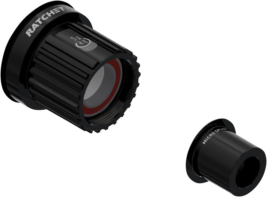 DT Swiss Ratchet LN Freehub Body - Shimano Micro Spline Standard Aluminum Sealed Bearing Kit w/ End Cap 12 x 142/148 mm