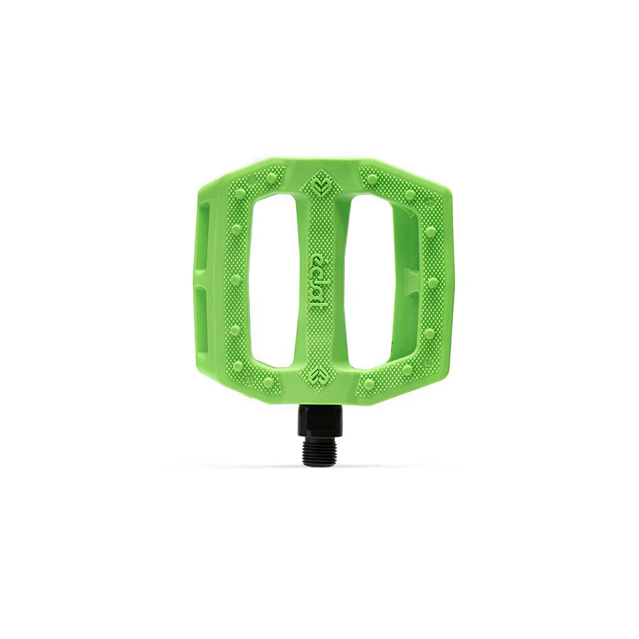 Eclat Slash Platform Pedals Body: Nylon Spindle: Cr-Mo 9/16'' Green Pair