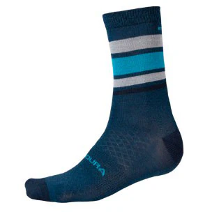 Endura BaaBaa Merino Stripe Sock Blueberry L/XL