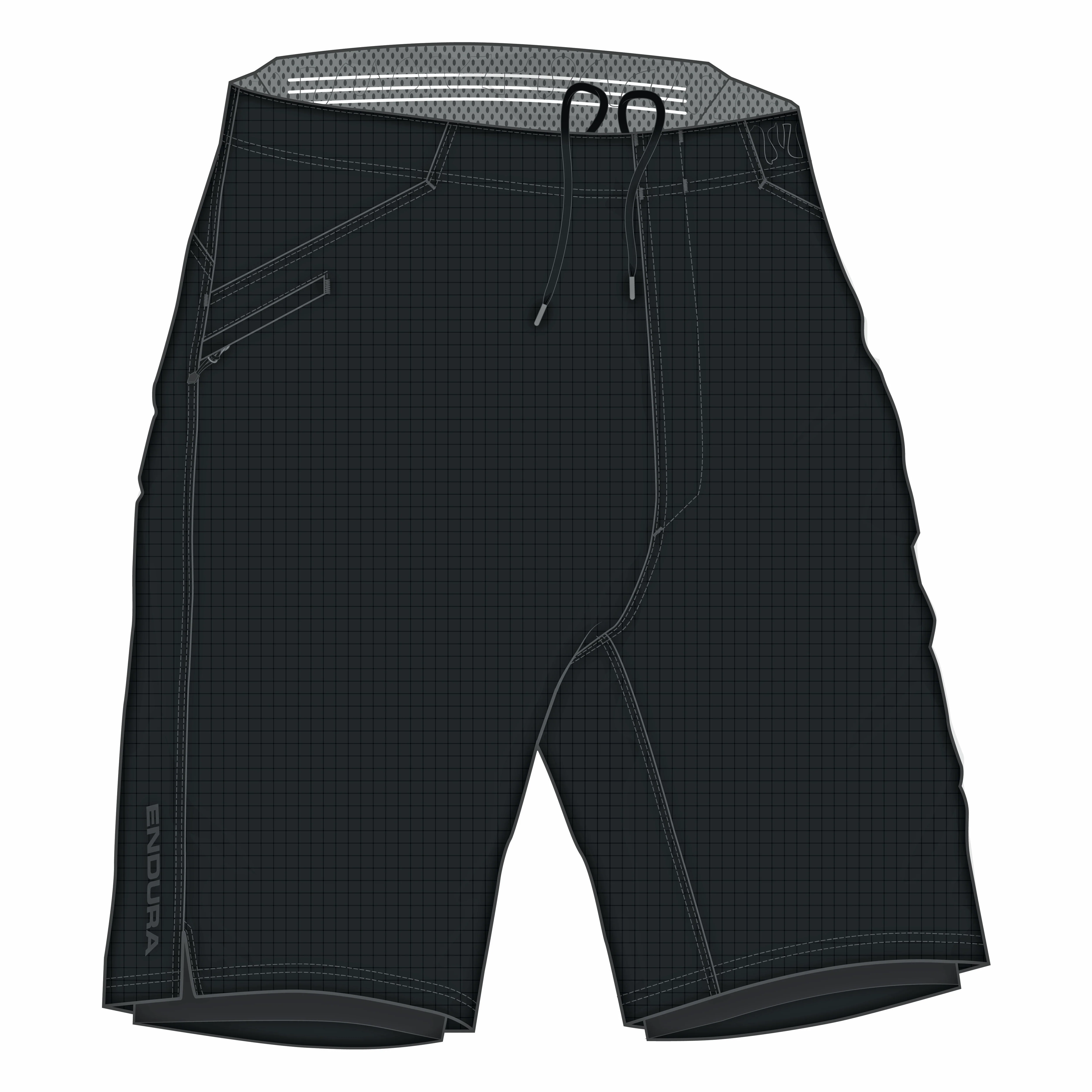 Endura Loop baggy short with liner Black XL