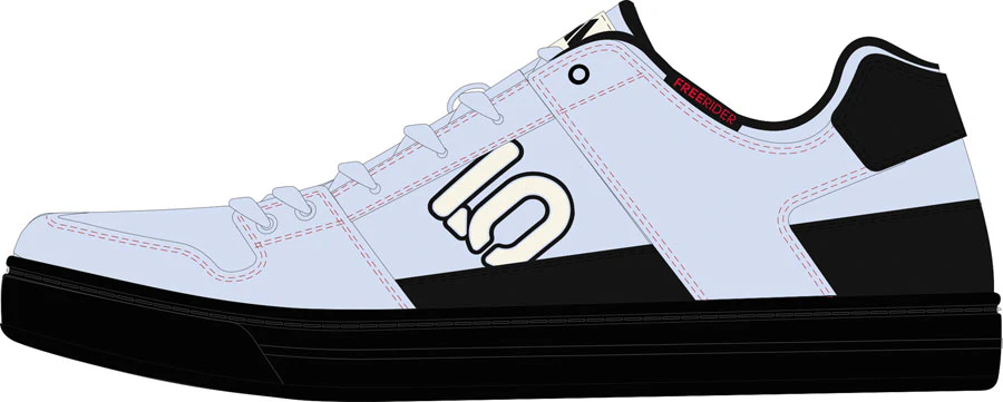 Five Ten Freerider Flat Shoes - Women's Crystal Sky/Off White/Core Black 8