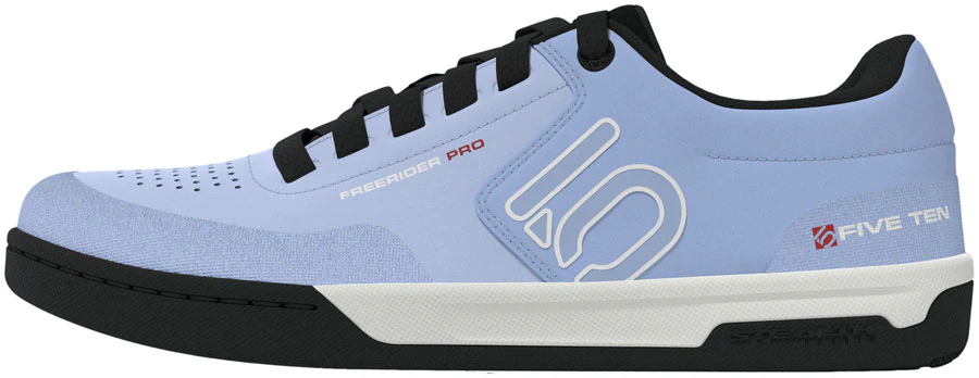Five Ten Freerider Pro Flat Shoes - Women's Crystal Sky/Off White/Glow Blue 5