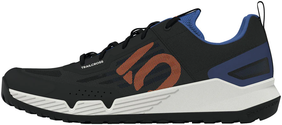 Five Ten Trailcross LT Flat Shoes - Men's Core Black/Pure Orange/Ray Blue 8
