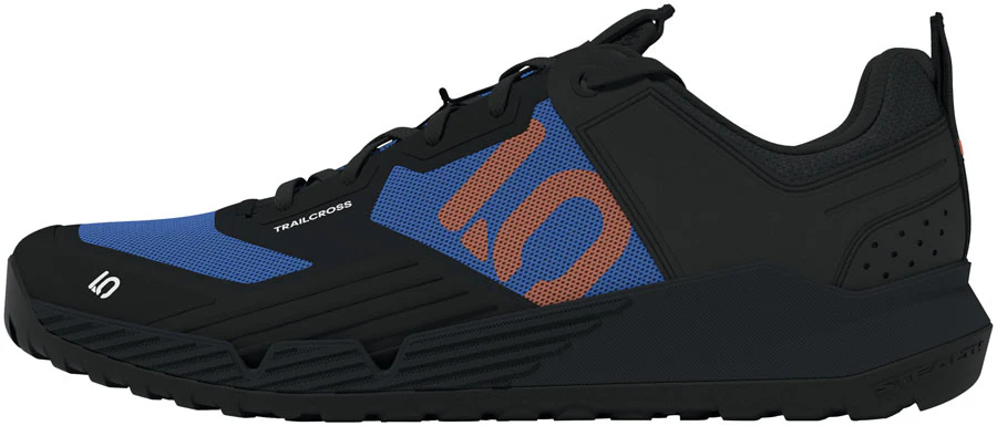 Five Ten Trailcross XT Flat Shoes - Men's Core BLK/Pure Orange/Ray Blue 7.5