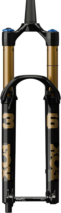 FOX 36 E-Optimized Factory Suspension Fork - 29" 160 mm 15 x 110 mm Kabolt-X 44mm Offset GRIP X Damper 58HT No ABS Shiny BLK - Image 2
