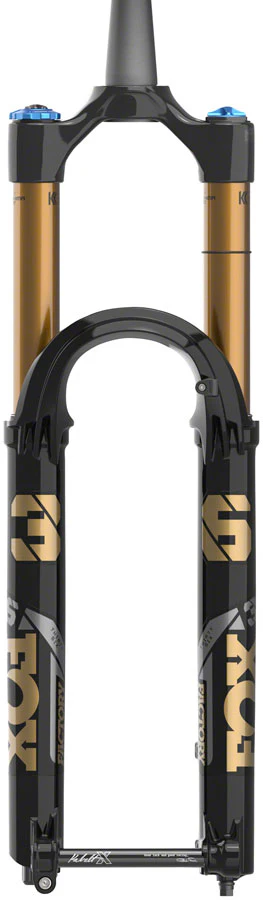FOX 36 Factory Suspension Fork - 27.5" 160 mm 15 x 110 mm Kabolt-X 44mm Offset GRIP X Damper 58HT Shiny BLK - Image 2