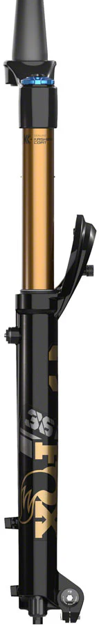 FOX 36 Factory Suspension Fork - 27.5" 160 mm 15 x 110 mm Kabolt-X 44mm Offset GRIP X Damper 58HT Shiny BLK - Image 3