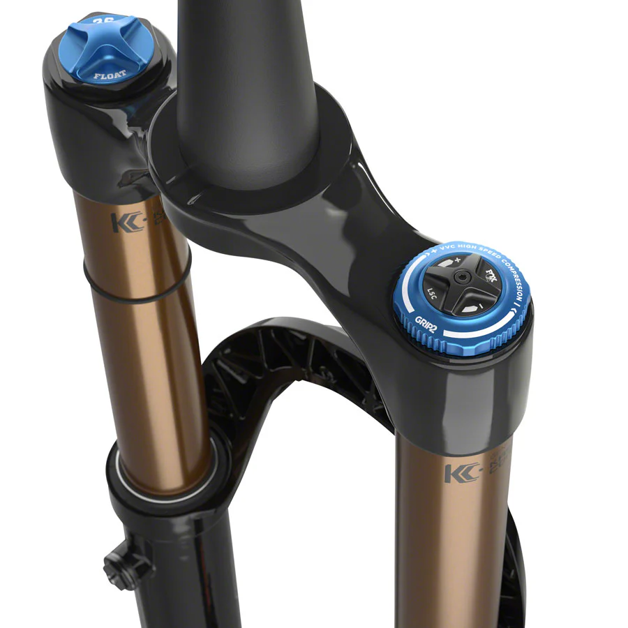 FOX 36 Factory Suspension Fork - 27.5" 160 mm 15QR x 110 mm 37 mm Offset Shiny BLK GRIP2 - Image 2