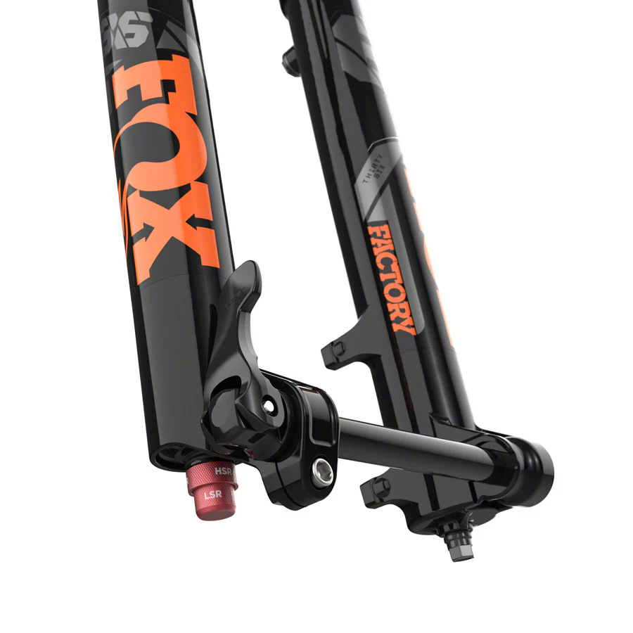 FOX 36 Factory Suspension Fork - 27.5" 160 mm 15QR x 110 mm 44 mm Offset Shiny BLK GRIP2 - Image 4