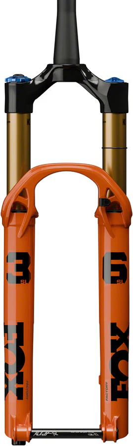 FOX 36 SL Factory Suspension Fork - 29" 140 mm 15 x 110 mm Kabolt SL 44mm Offset GRIP X Damper Shiny Orange - Image 2