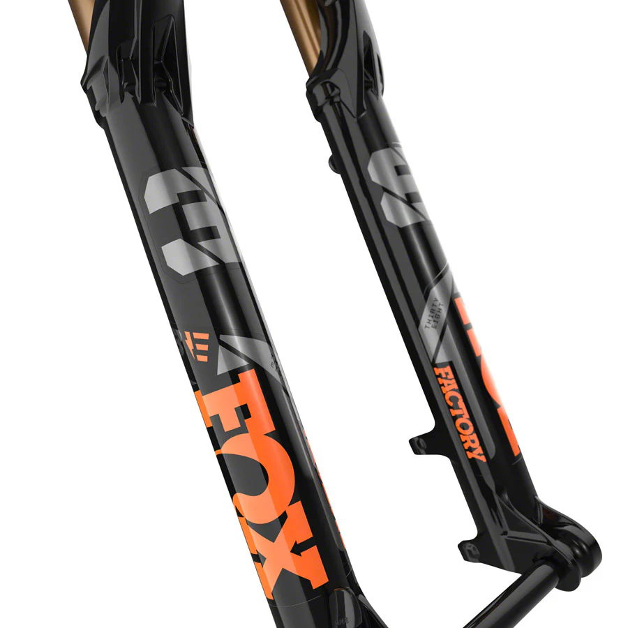 FOX 38 E-Optimized Factory Suspension Fork - 27.5" 170 mm 15QR x 110 mm 44 mm Offset Shiny BLK Grip 2 - Image 3